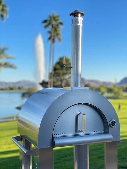 Built-In Kokomo 32” Wood Fired Stainless Steel Pizza Oven - The Pizza Oven Guru