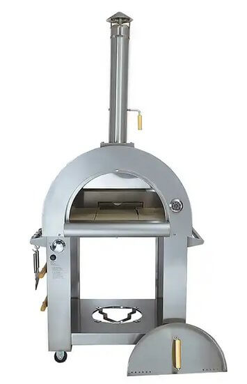 Kokomo 32 Inch Dual Fuel Gas or Wood Fired Stainless Steel Pizza Oven - The Pizza Oven Guru
