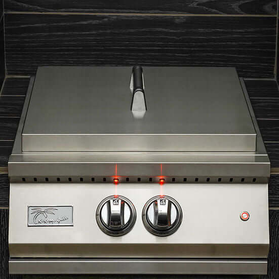 Kokomo Professional Built-in Power Burner with Led Lights and Removable Grate