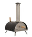 Stainless Steel Countertop Wood Burning Pizza Oven with Black Cover - The Pizza Oven Guru