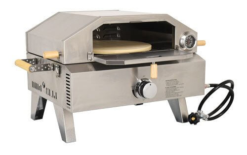 Stainless Steel Propane Pizza Oven with Foldable Legs 12,000 BTU - The Pizza Oven Guru