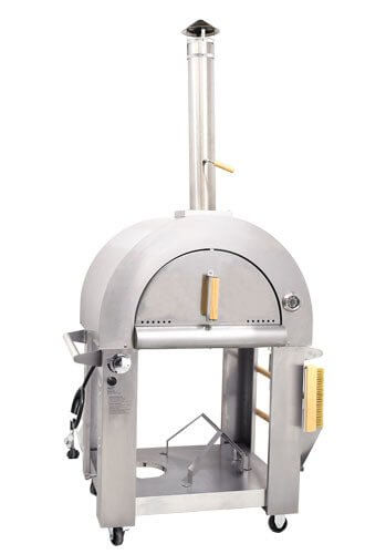 Stainless Steel Wood Burning and Propane Pizza Oven 35,000 BTU - The Pizza Oven Guru