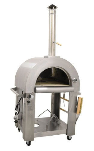 Stainless Steel Wood Burning and Propane Pizza Oven 35,000 BTU - The Pizza Oven Guru